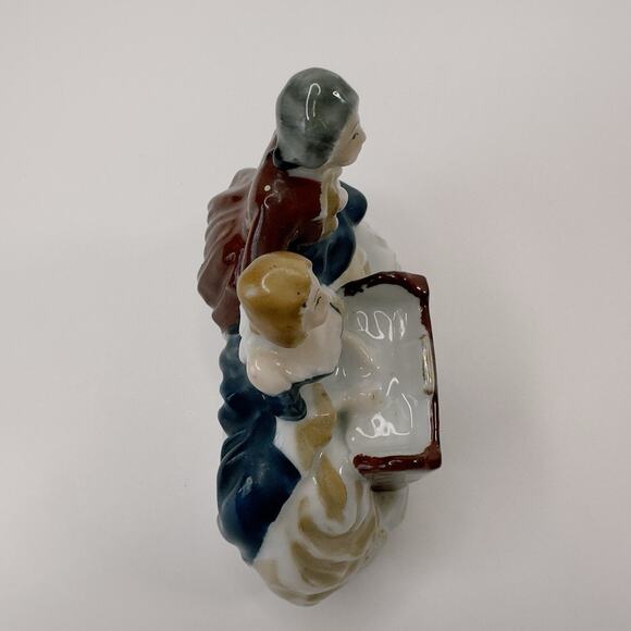 Occupied Japan Figurine 18th Century Couple at Piano Hand Painted 1945-1952 VTG - Picture 5 of 12